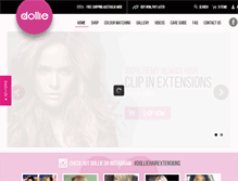 Tablet Screenshot of dolliehairextensions.com.au